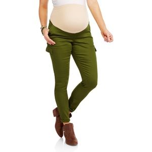 MOTHERHOOD MATERNITY OLIVE GREEN CARGO PANTS